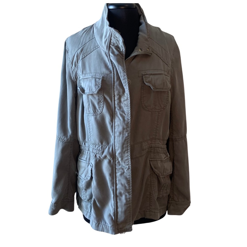 Women's Light Gray Utility Field Jacket - Unbranded